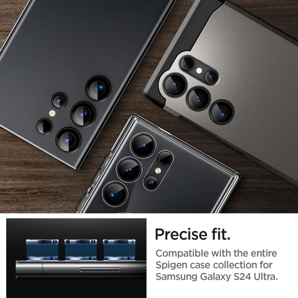 Spigen Samsung Galaxy S24 Ultra EZ Fit Optik Pro Lens Protector Transparent