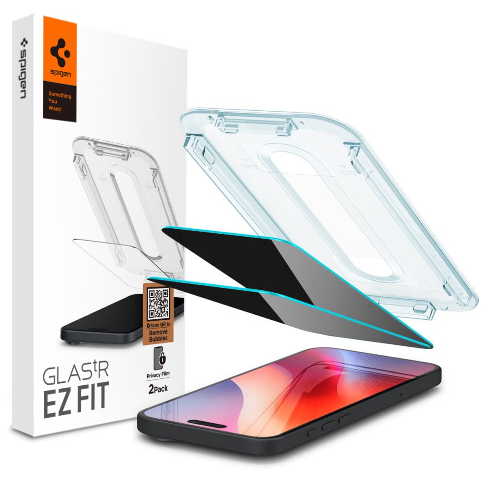 iPhone 16 Pro Screen Protector Privacy GLAS.tR EZ Fit (2-pack)