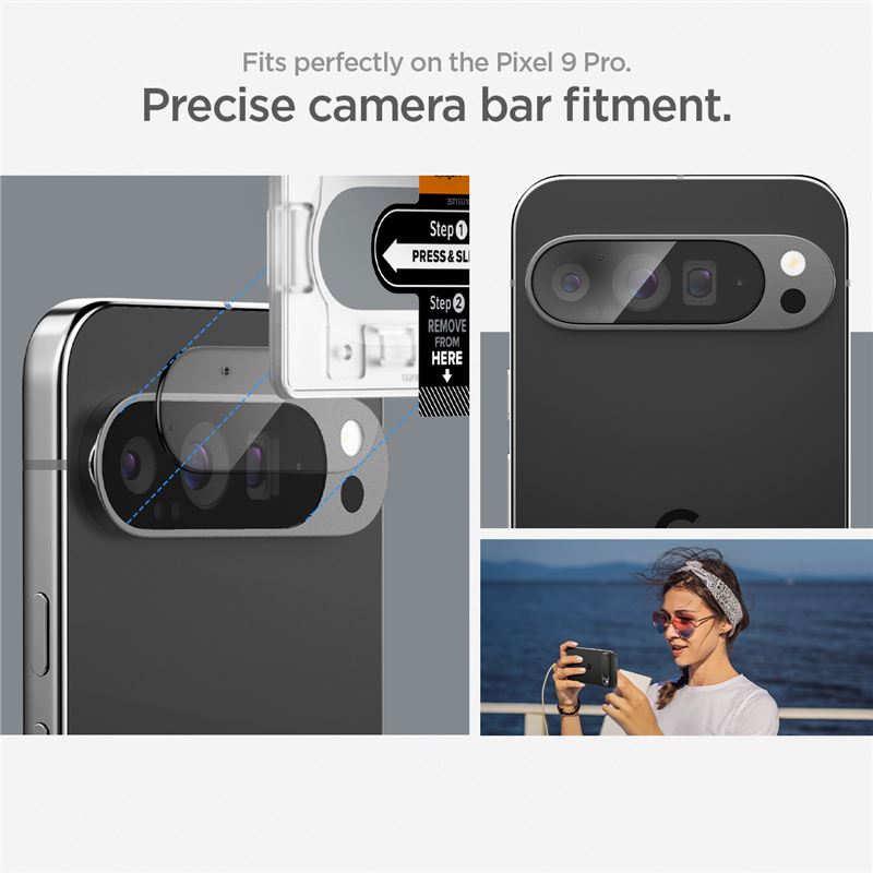 Google Pixel 9 Pro EZ Fit Optik Lens Protector (2-pack)