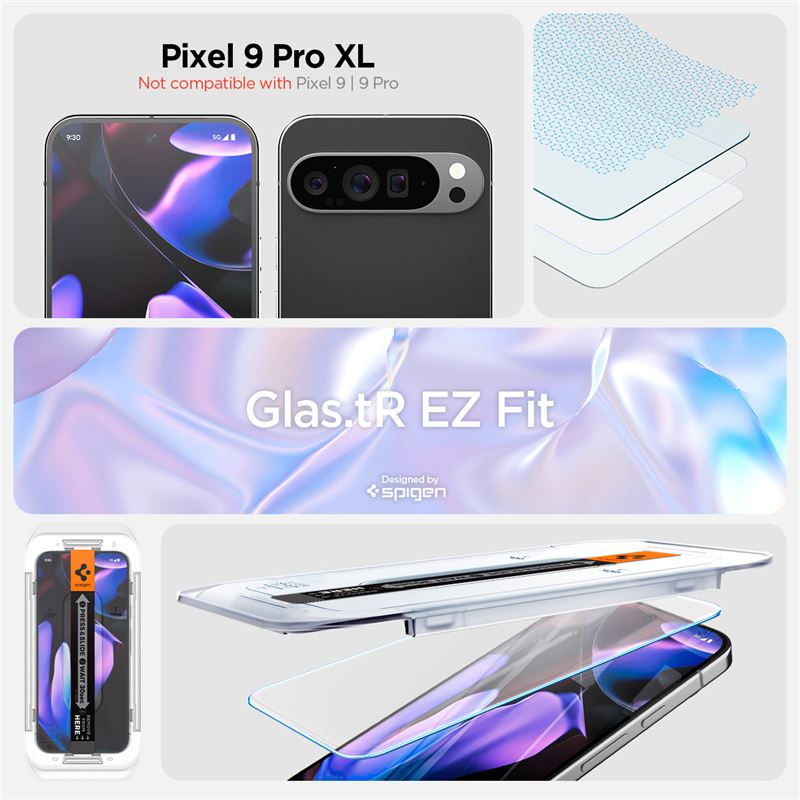 Google Pixel 9 Pro XL Screen Protector GLAS.tR EZ Fit (2-pack)