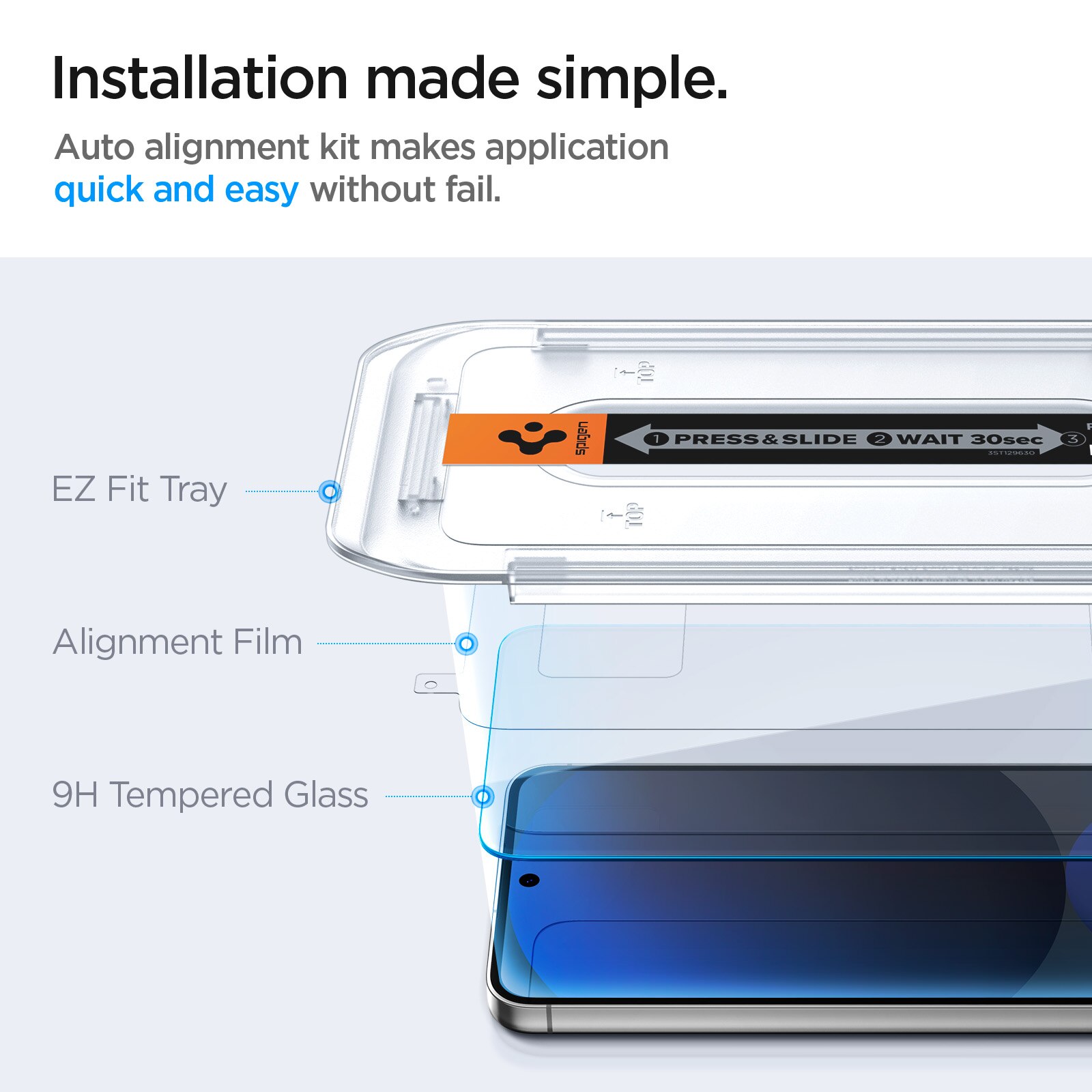 Samsung Galaxy A56 Screen Protector GLAS.tR EZ Fit (2-pack)