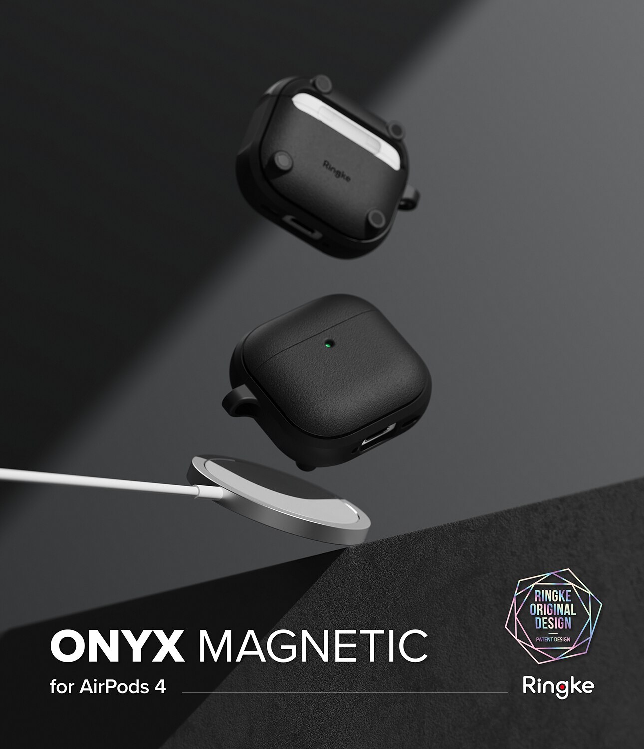 Apple AirPods 4 Onyx Magnetic Case Black