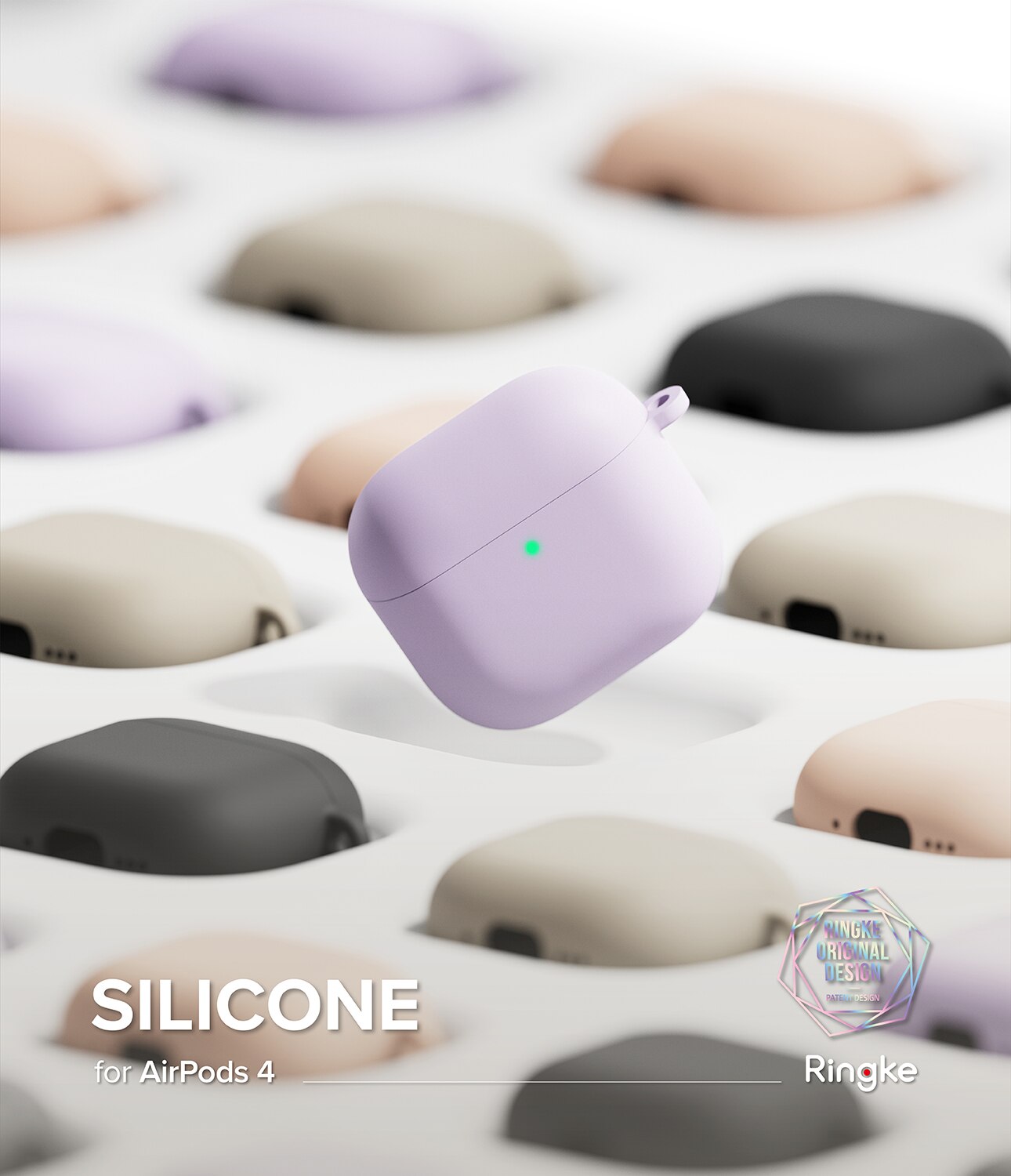 Apple AirPods 4 Silicone Case Light Purple