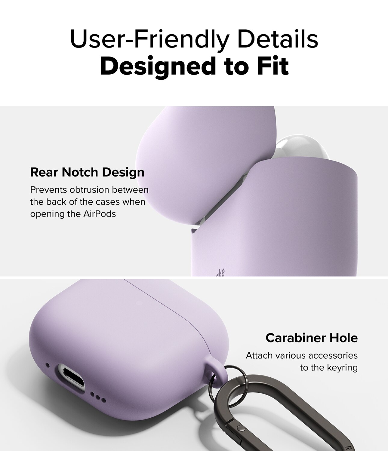 Apple AirPods 4 Silicone Case Light Purple