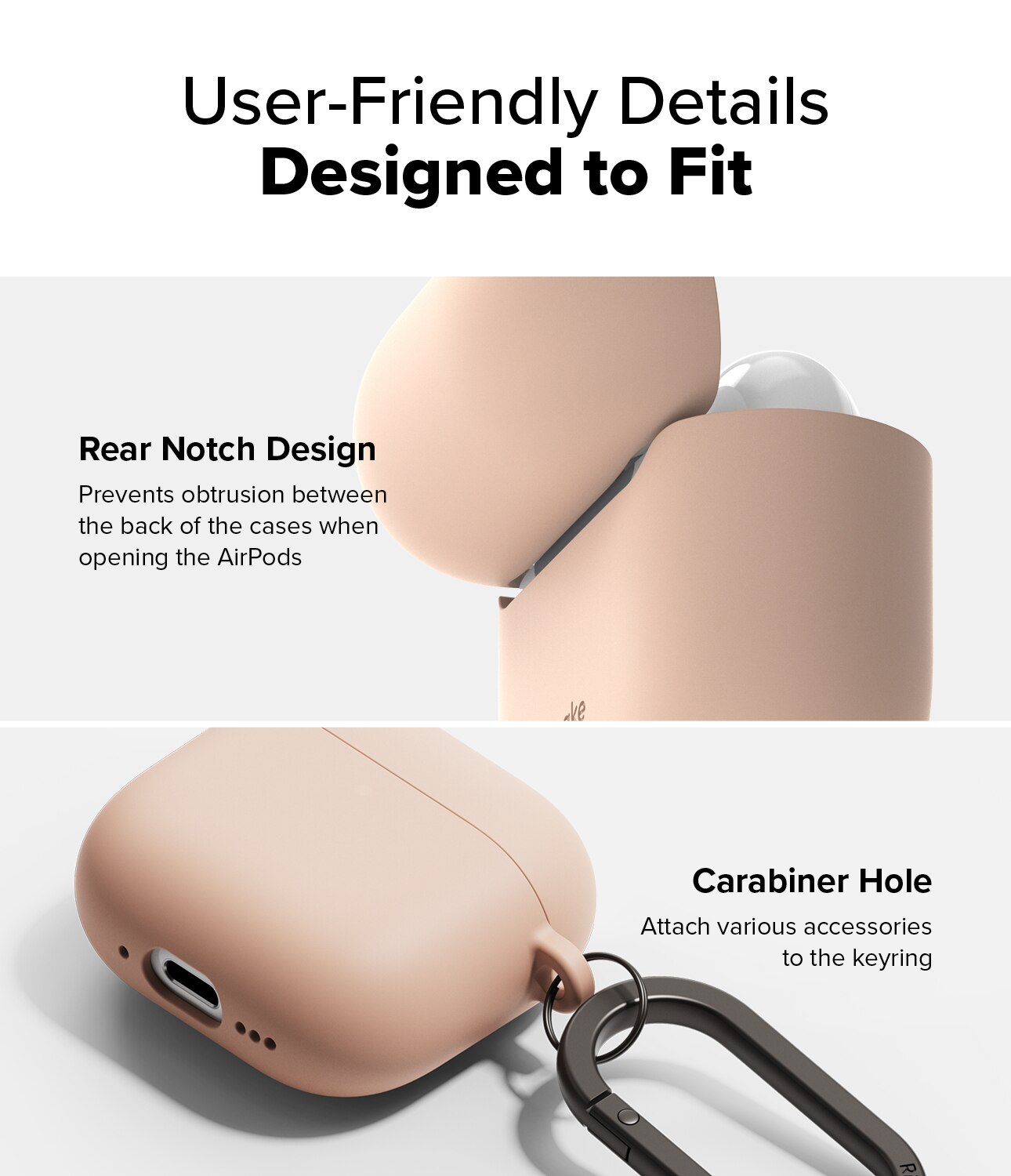 Apple AirPods 4 Silicone Case Pink Sand