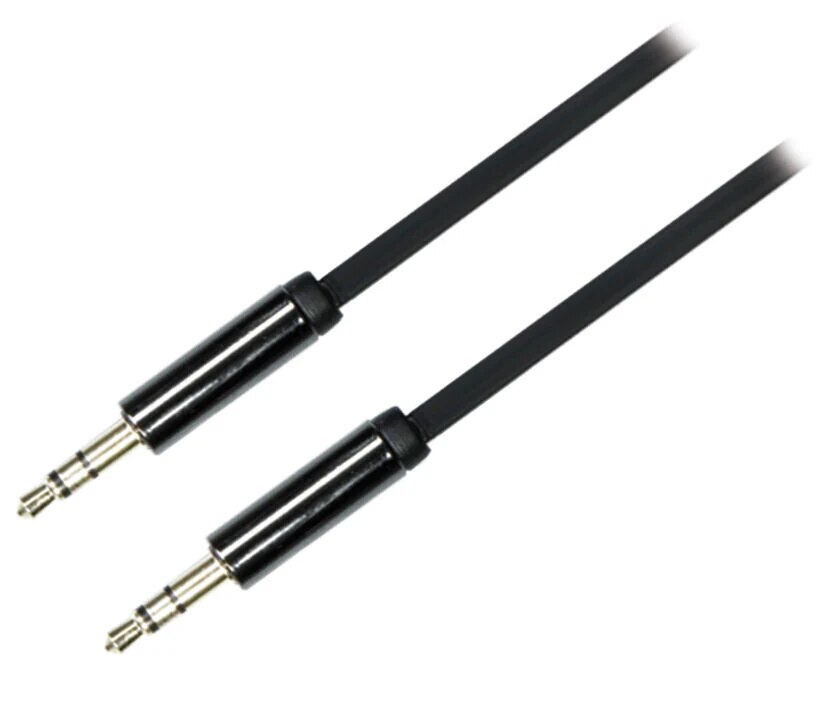 Aux 3.5mm Audio Cable 1m Black