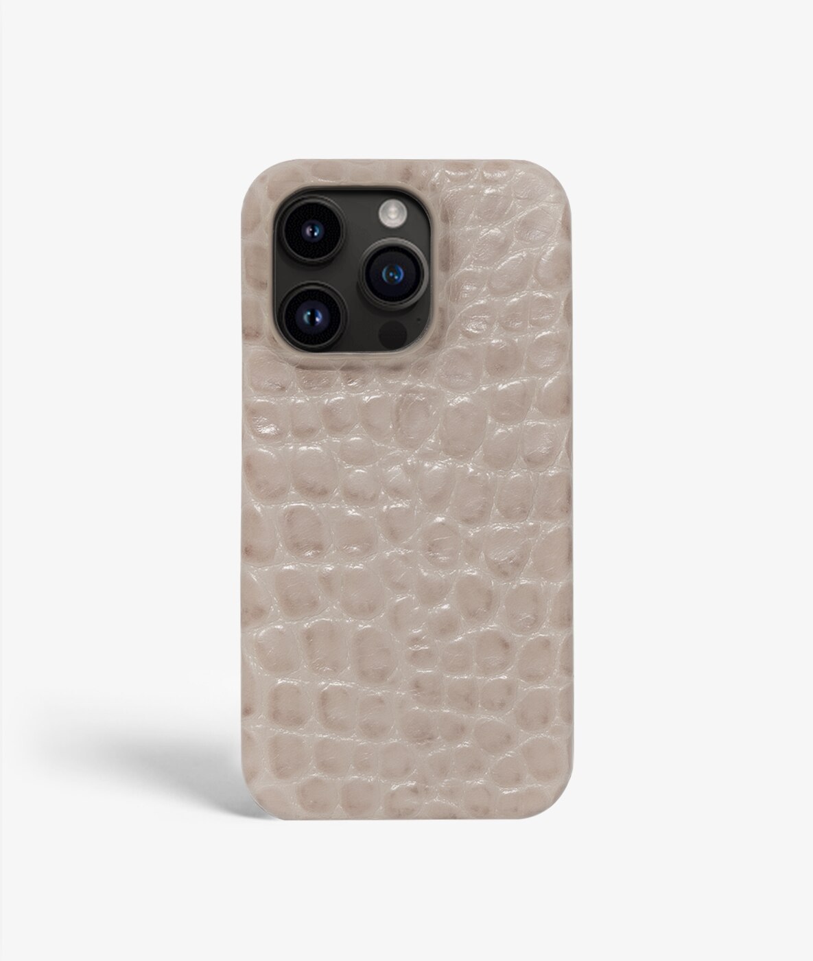 iPhone 14 Pro Case Small Croco Grey