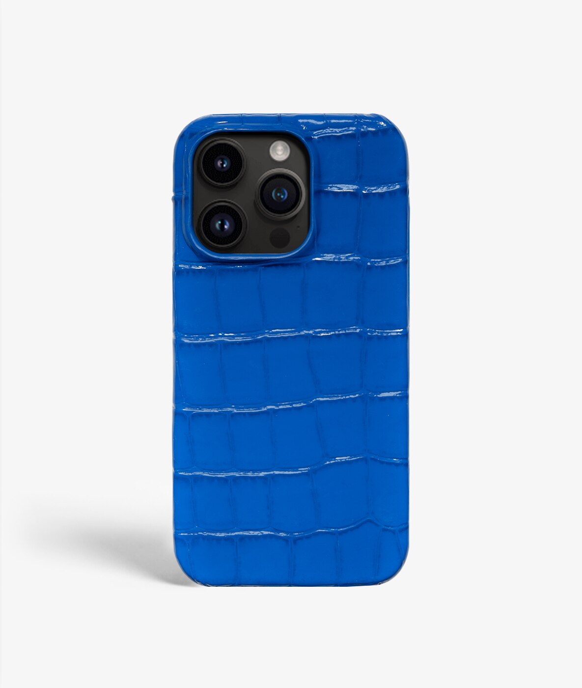 iPhone 14 Pro Case Croco Blue