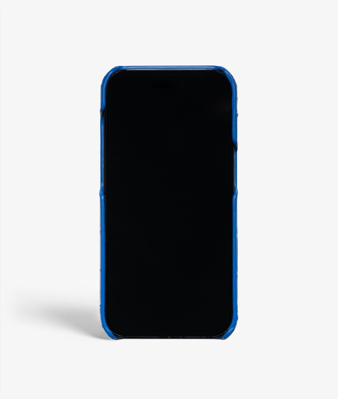 iPhone 14 Pro Case Croco Blue