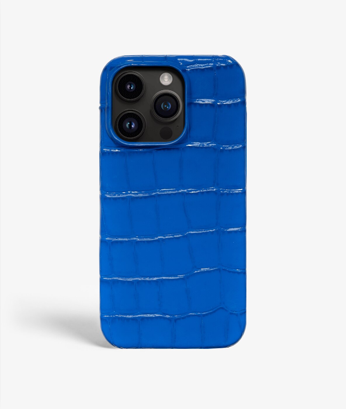 iPhone 14 Pro Max Case Croco Blue