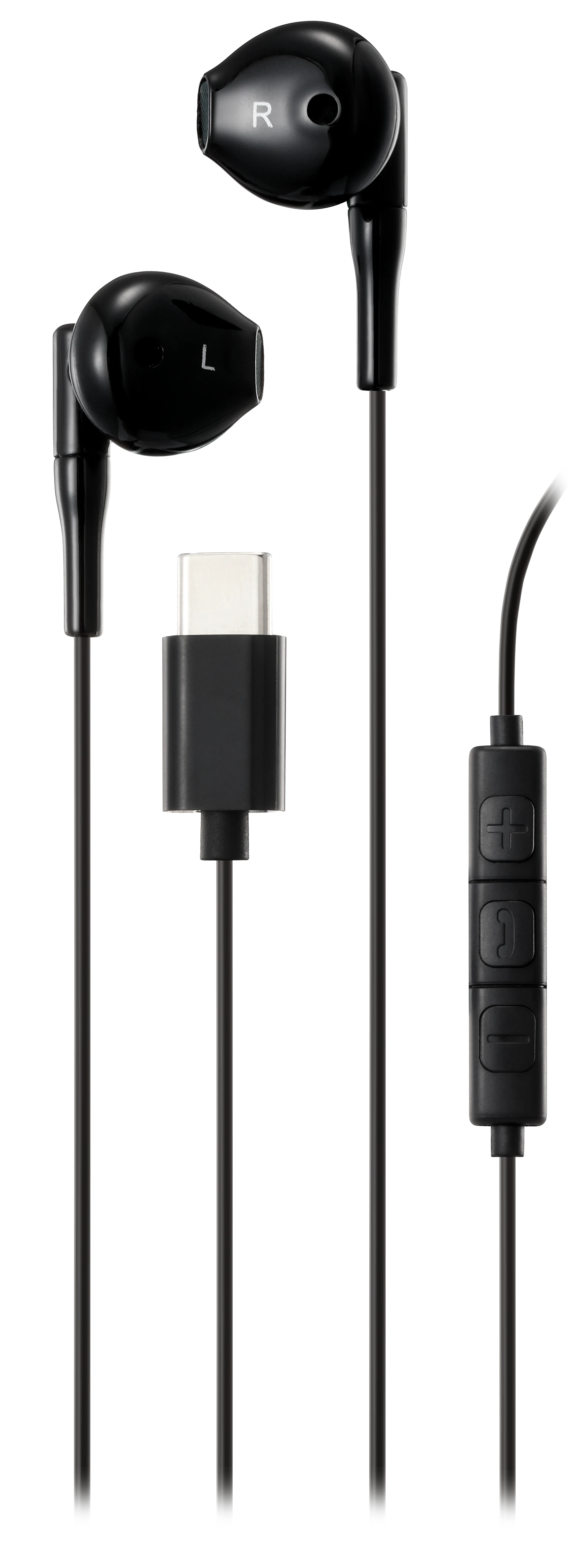 Semi-in-ear earphones USB-C Black