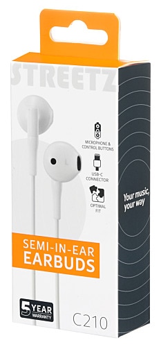 In-ear USB-C Headphones White