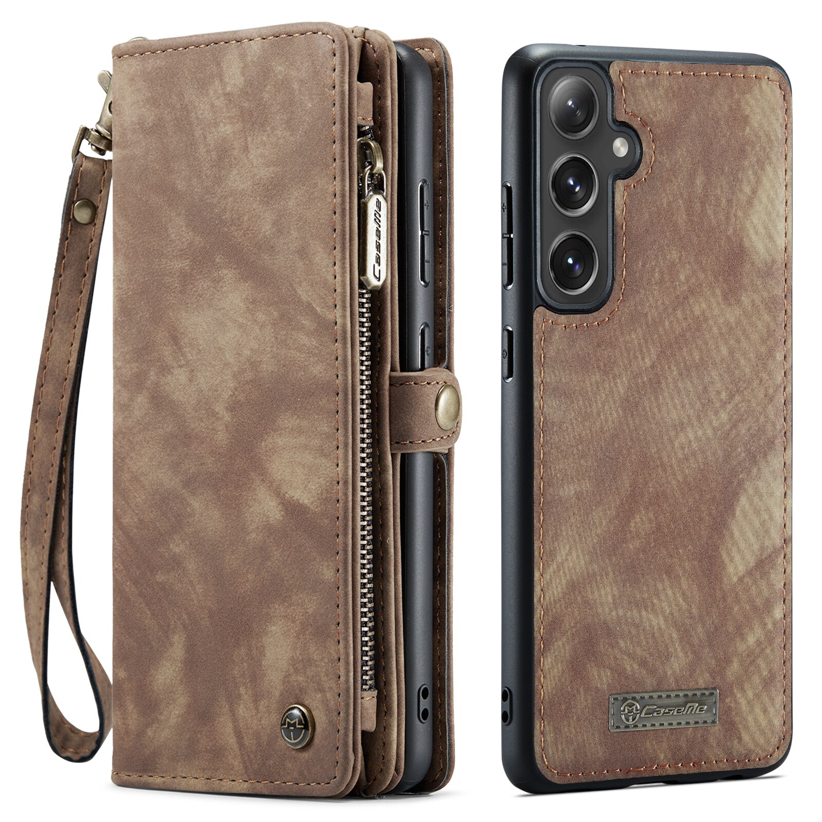 Samsung Galaxy S24 FE Multi-slot Wallet Case Brown