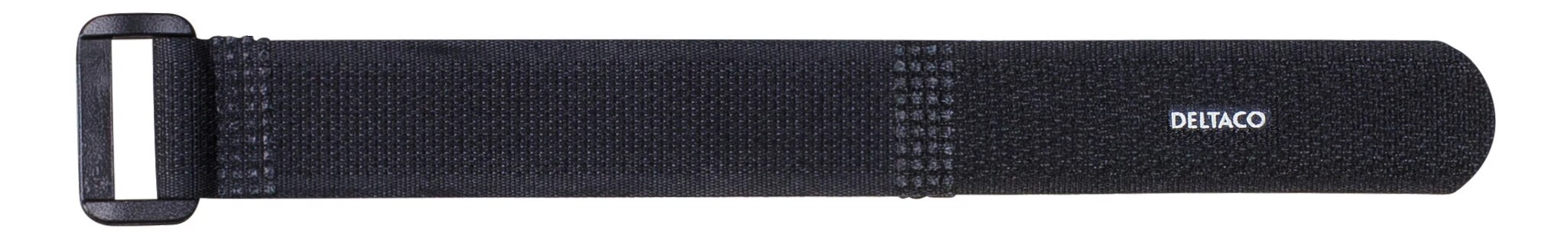 Adjustable Velcro Straps with Buckle (10-Pack) Black