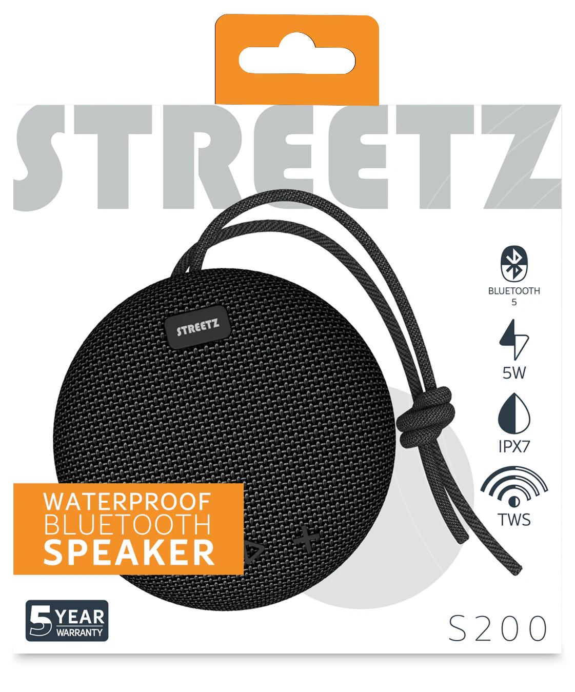 Waterproof Bluetooth Portable Speaker Black