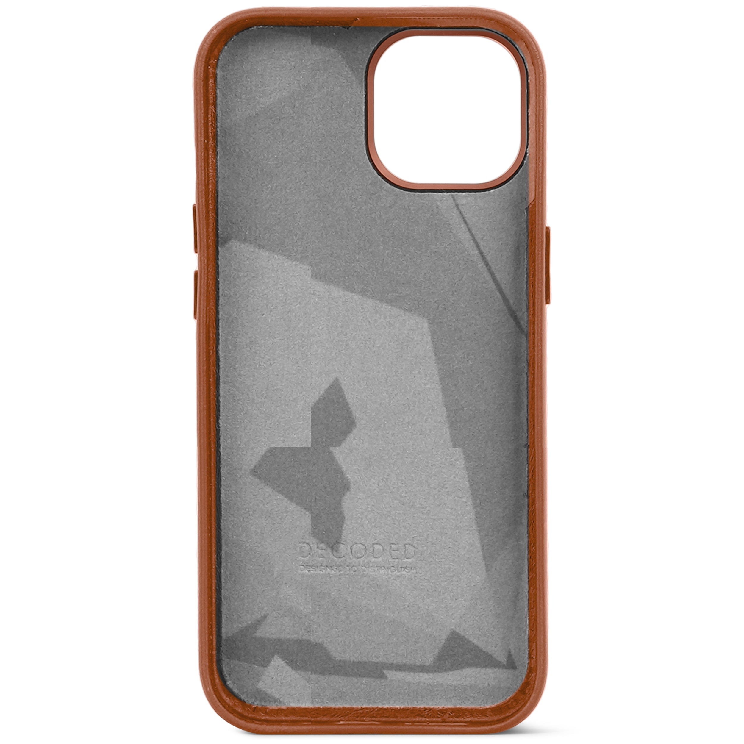 iPhone 15 Leather Back Cover Tan