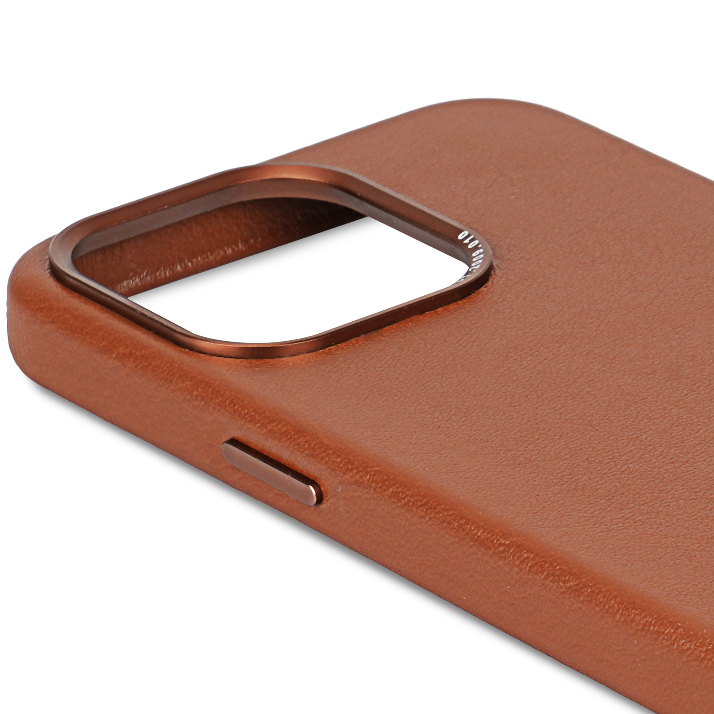 iPhone 15 Pro Max Leather Back Cover Tan