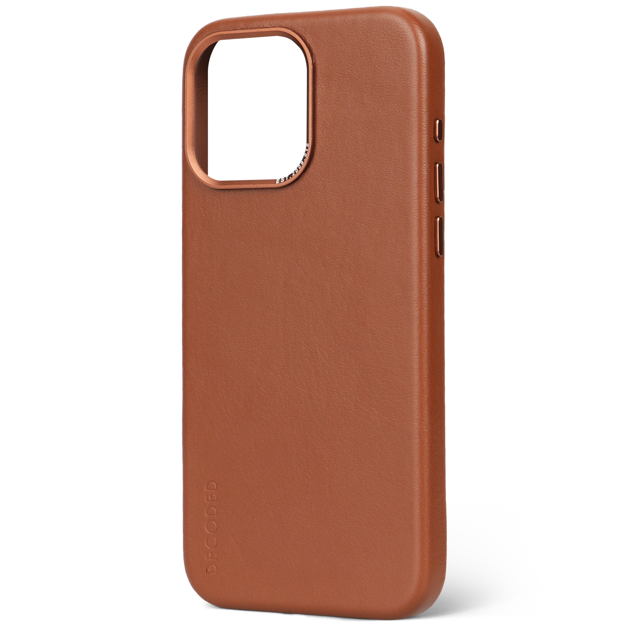 iPhone 15 Pro Max Leather Back Cover Tan