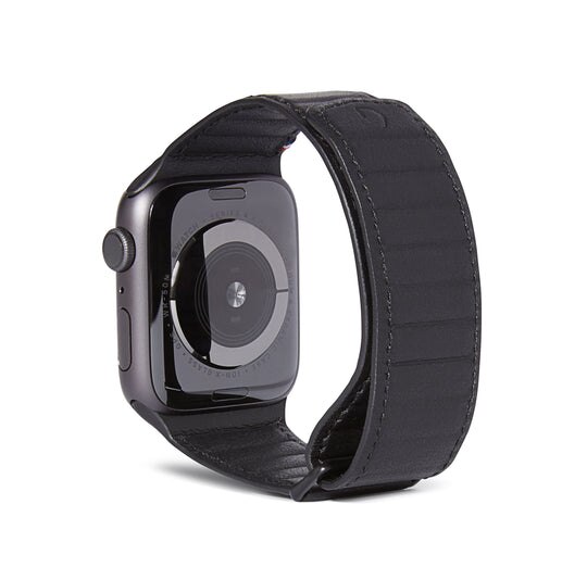 Decoded Leather Magnetic Traction 38/40/41 Black Apple mm Watch Strap