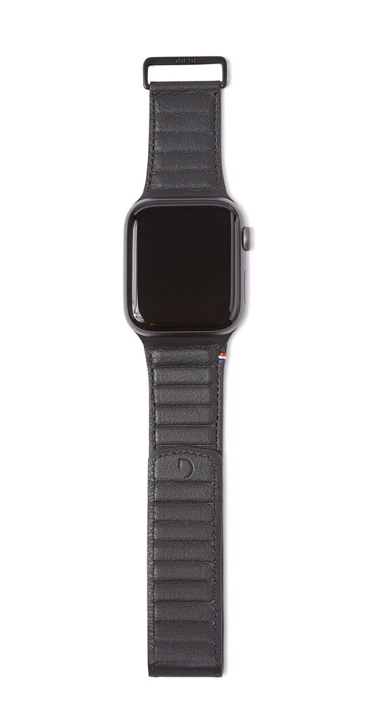Decoded Leather Magnetic Traction Strap 38/40/41 Watch Black Apple mm
