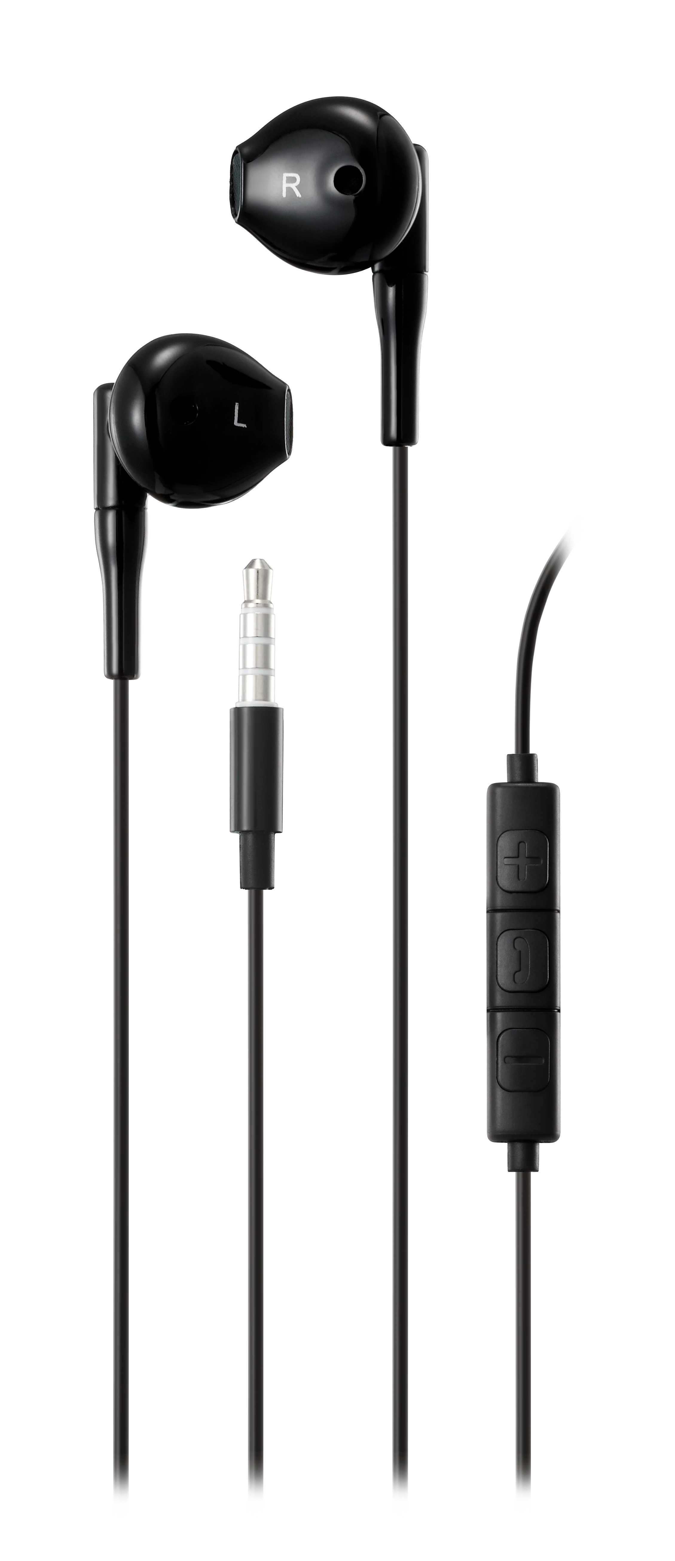 Semi-in-ear earphones 3.5mm Black