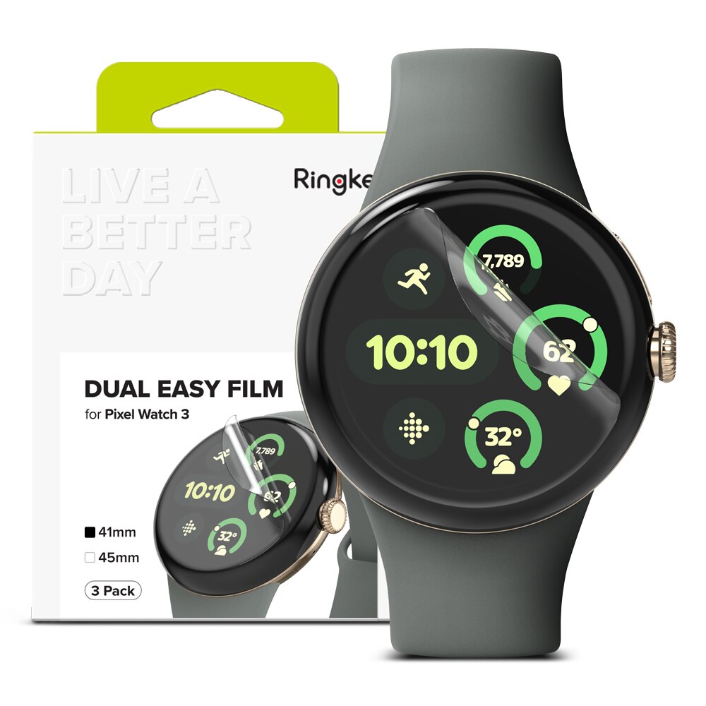 Google Pixel Watch 3 41mm Dual Easy Screen Protector (3-pack)