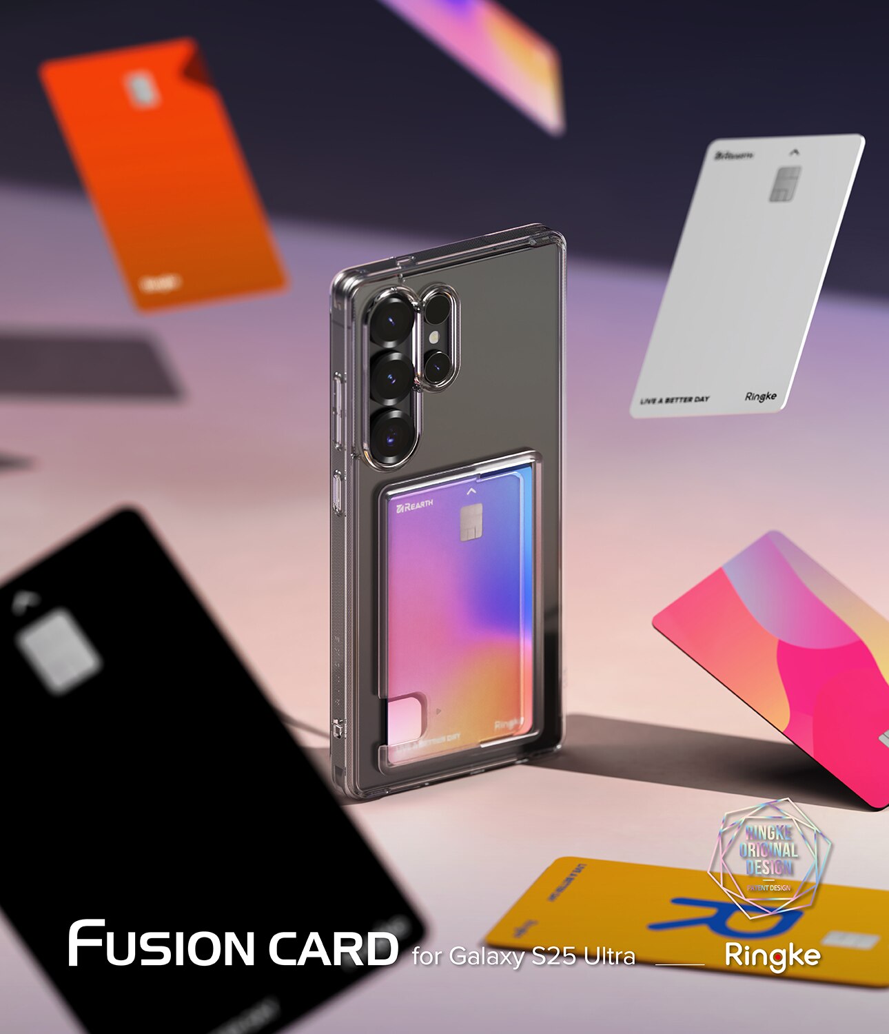 Samsung Galaxy S25 Ultra Fusion Card Case Transparent