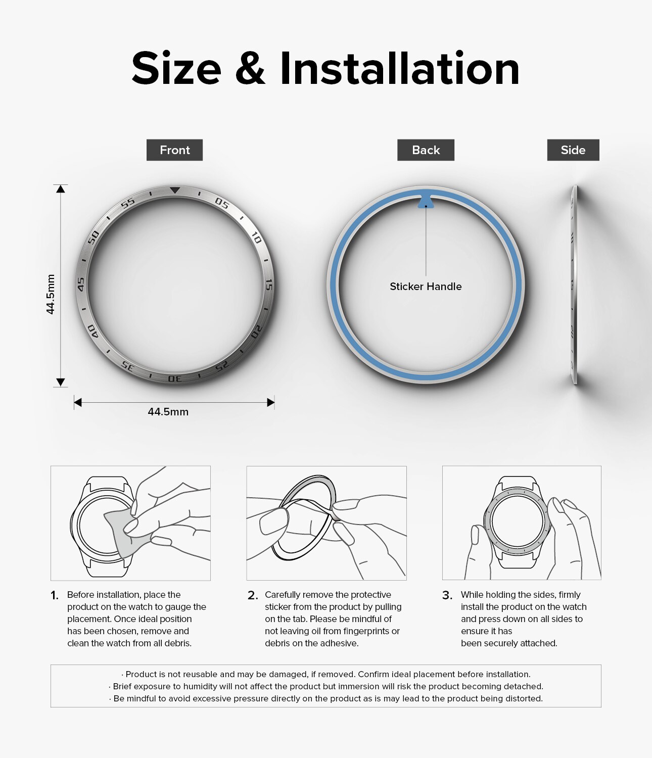 Samsung Galaxy Watch 6 44mm Bezel Styling Silver