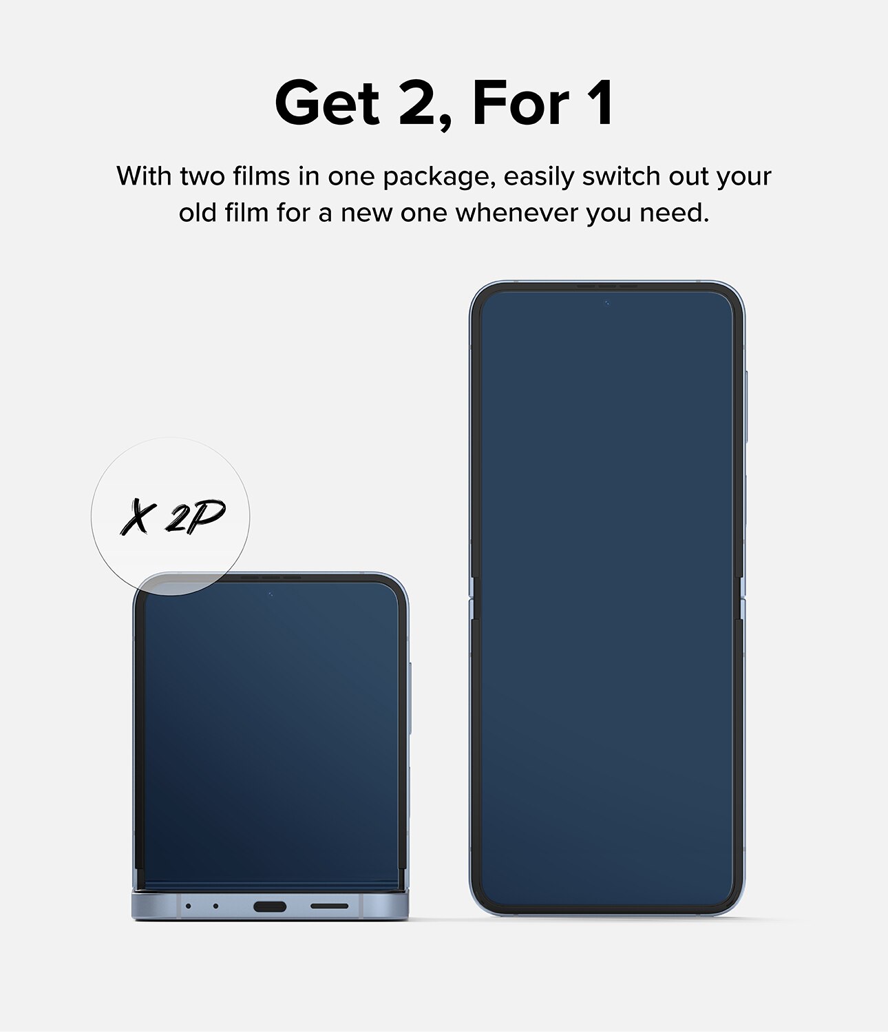 Samsung Galaxy Z Flip 6 Dual Easy Screen Protector (2-pack)