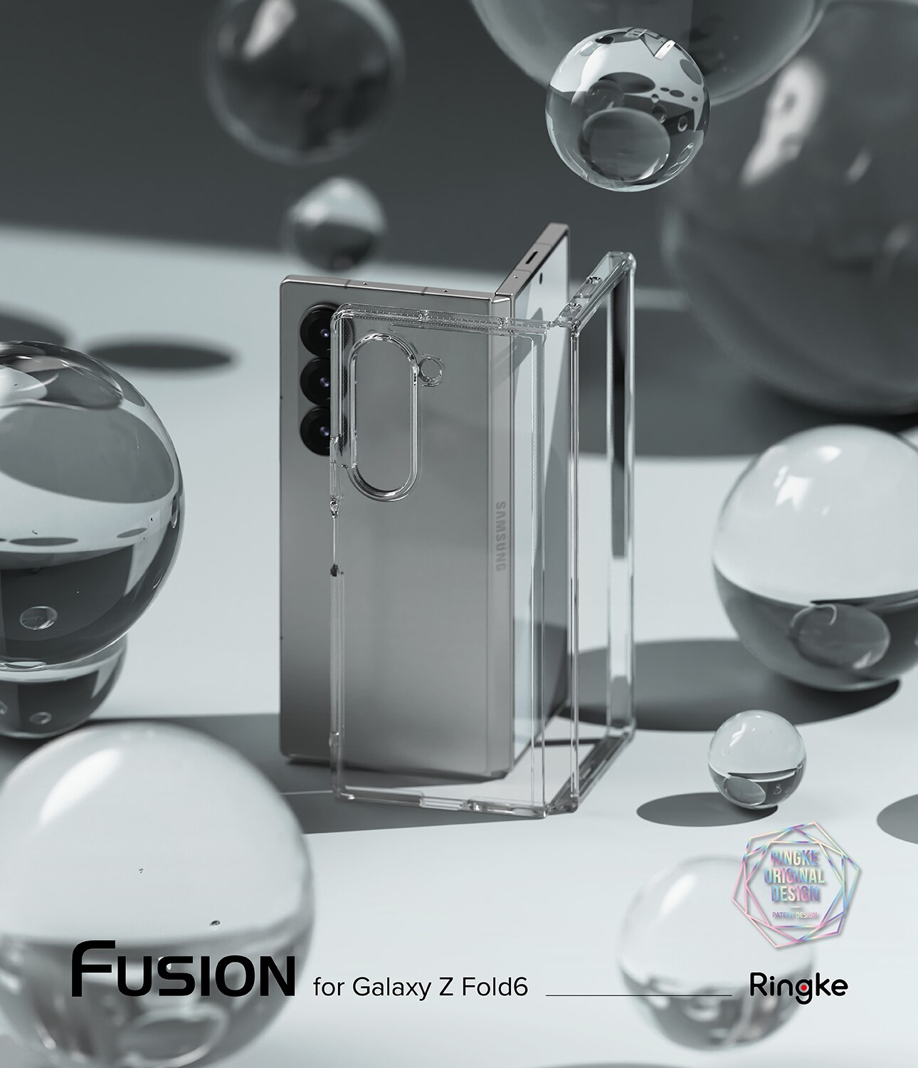 Samsung Galaxy Z Fold 6 Fusion Case Clear