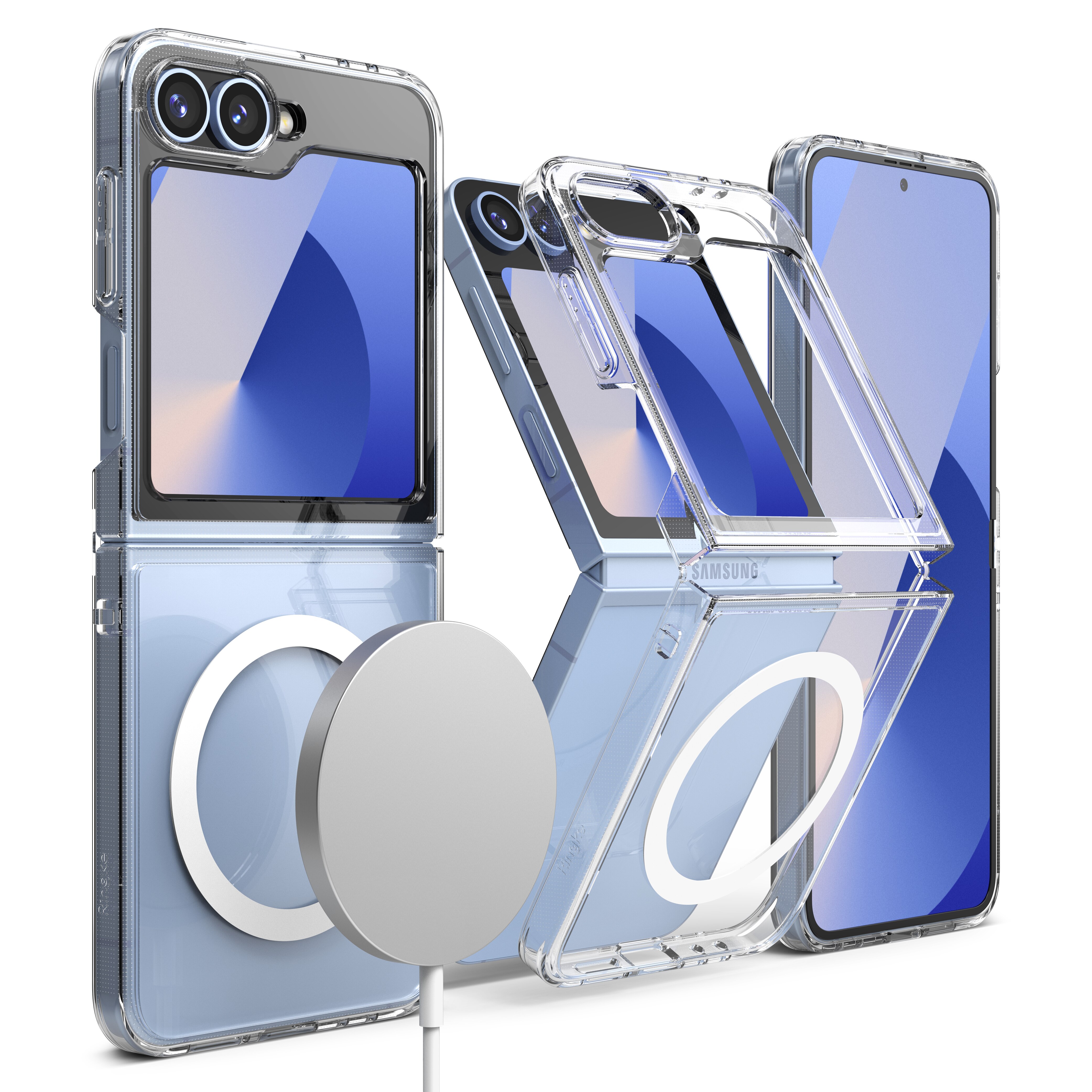 Samsung Galaxy Z Flip 6 Fusion Magnetic Case Transparent