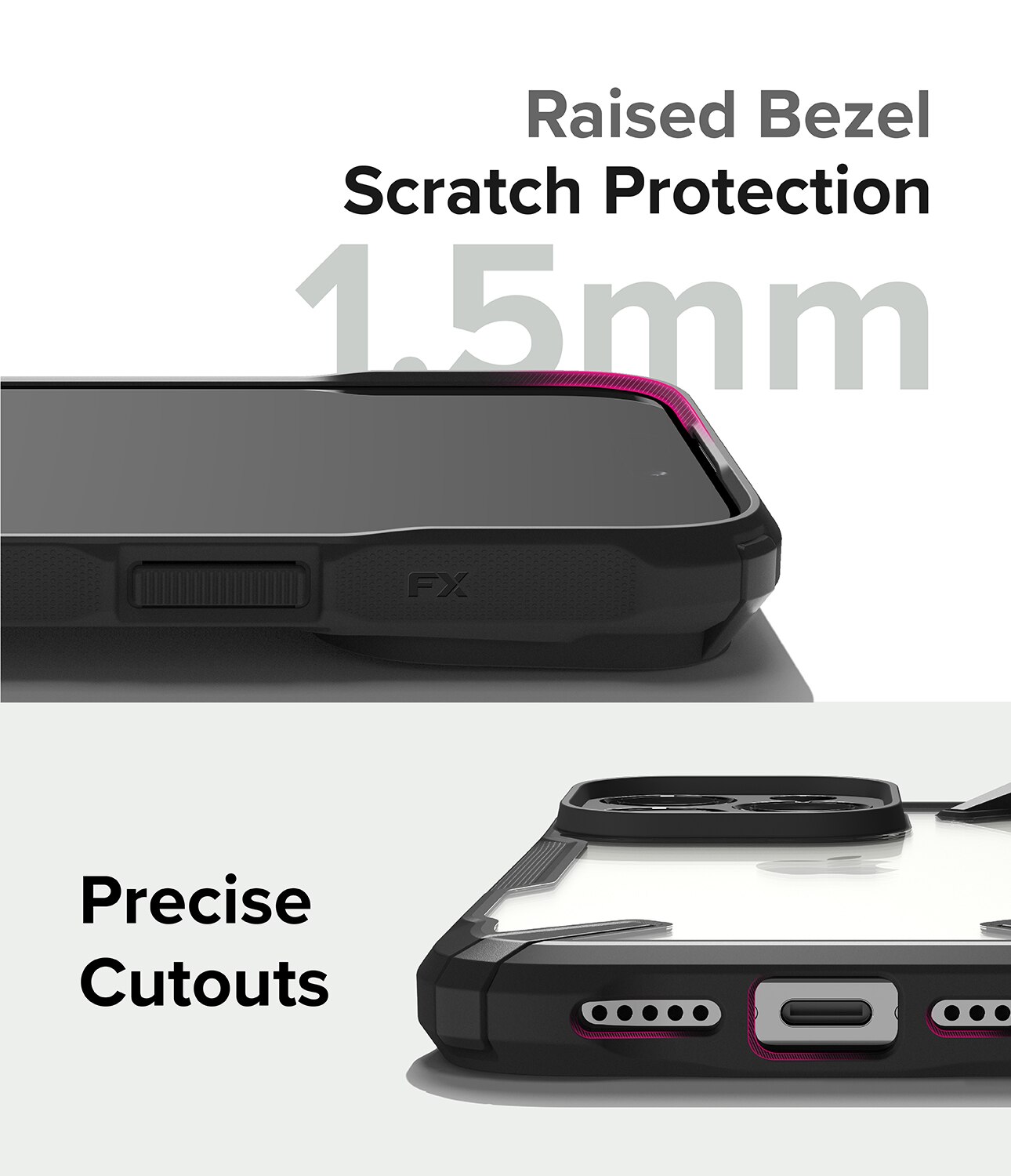 iPhone 15 Pro Fusion X Case Black