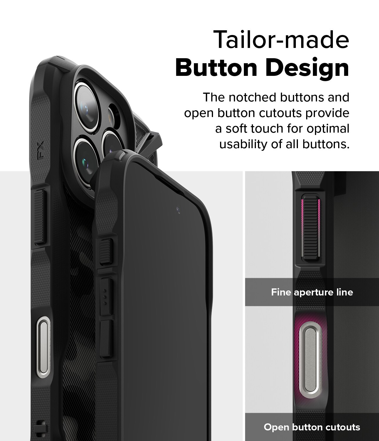 iPhone 16 Pro Max Fusion X Case Camo Black