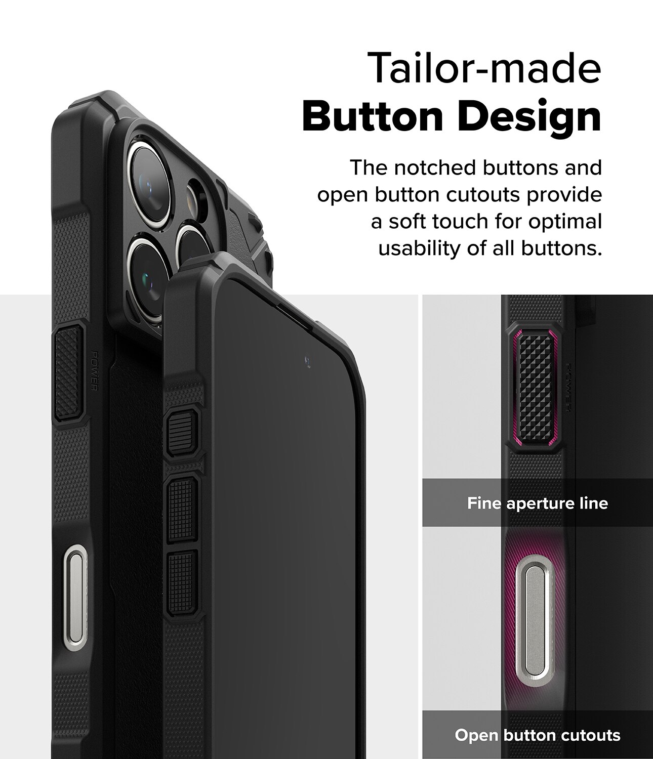 iPhone 16 Pro Max Rugged Gear Magnetic Case Black