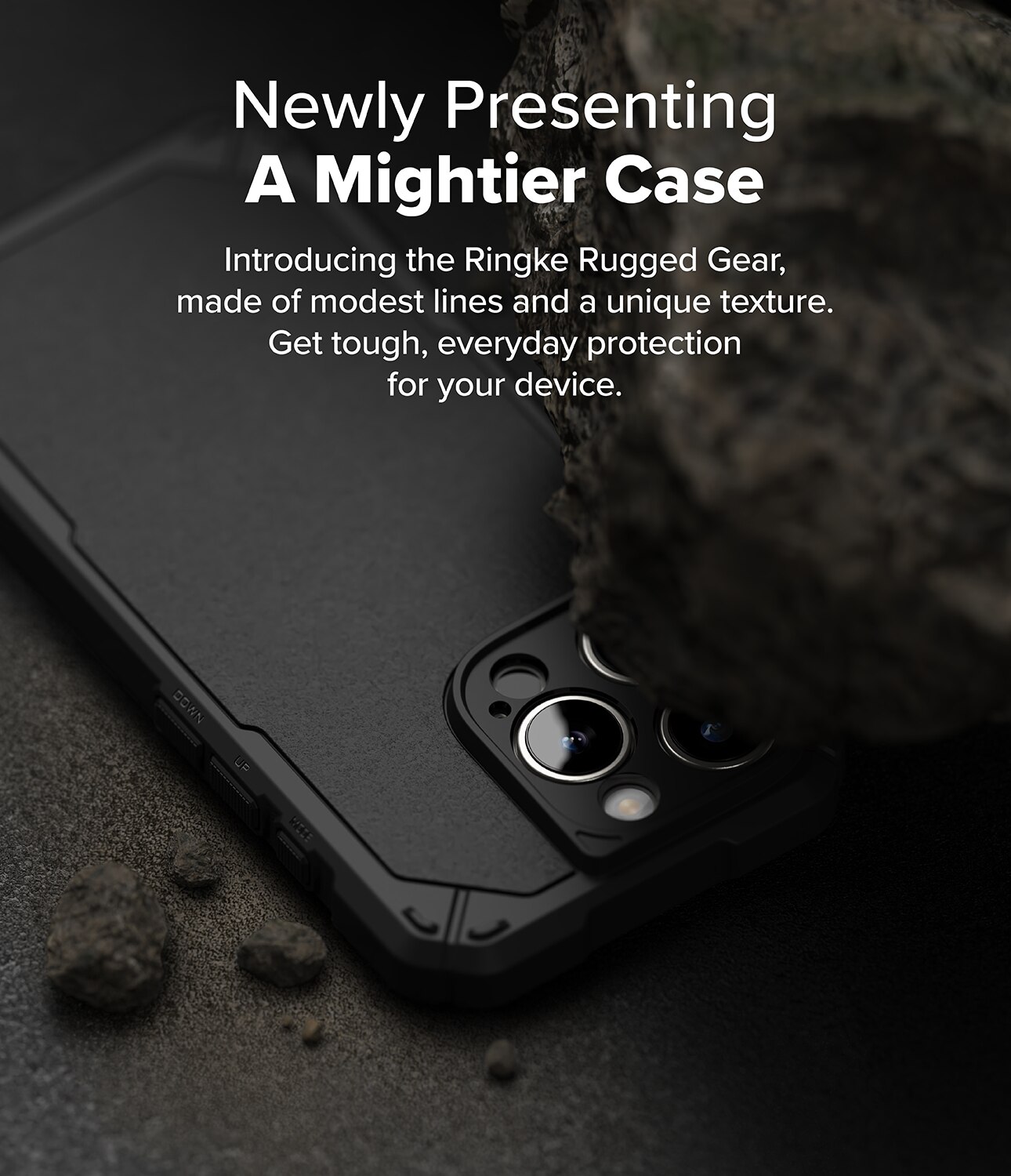 iPhone 16 Pro Max Rugged Gear Magnetic Case Black