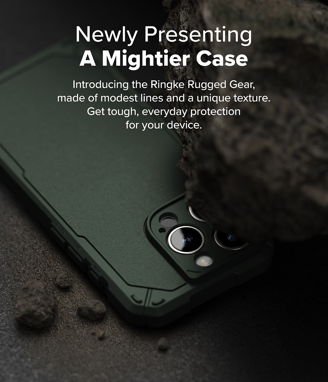 iPhone 16 Pro Max Rugged Gear Magnetic Case Dark Green