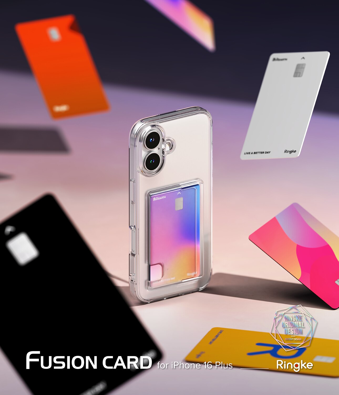 iPhone 16 Fusion Card Case Transparent