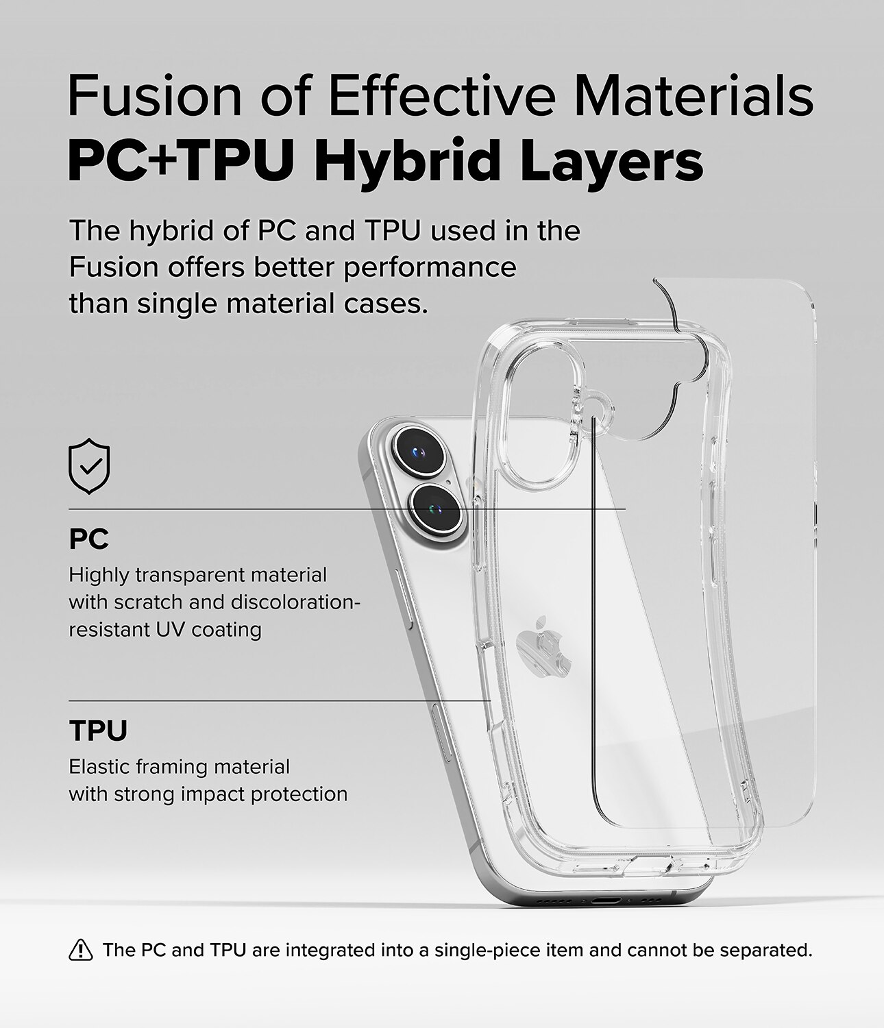 iPhone 16 Plus Fusion Case Clear