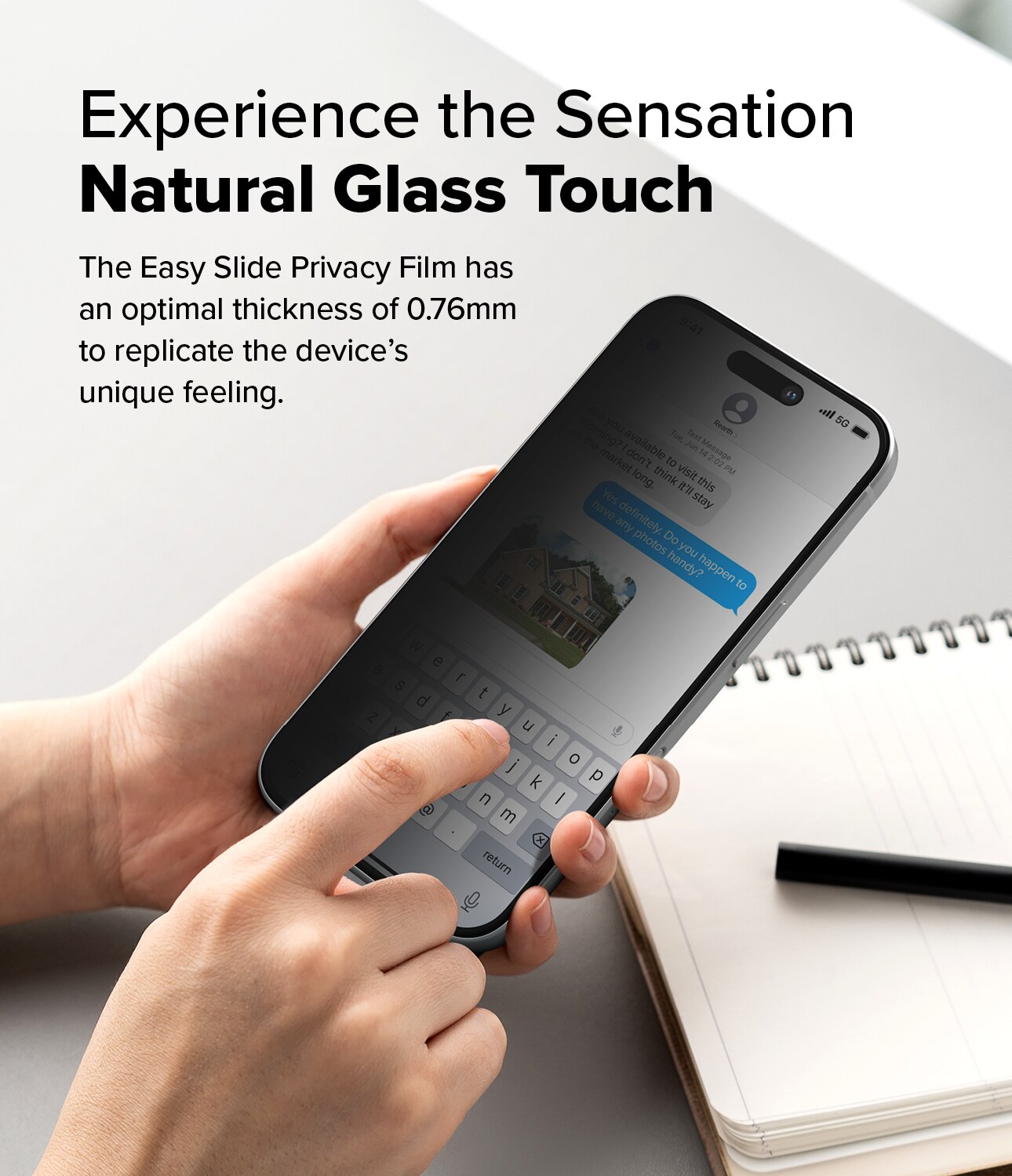 iPhone 16 Plus Easy Slide Privacy Glass (2-pack)