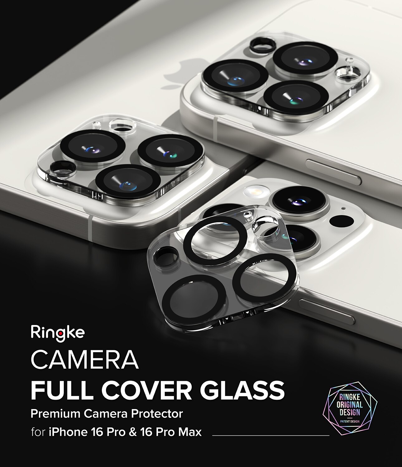 iPhone 16 Pro Camera Protector Glass (2-pack) Transparent