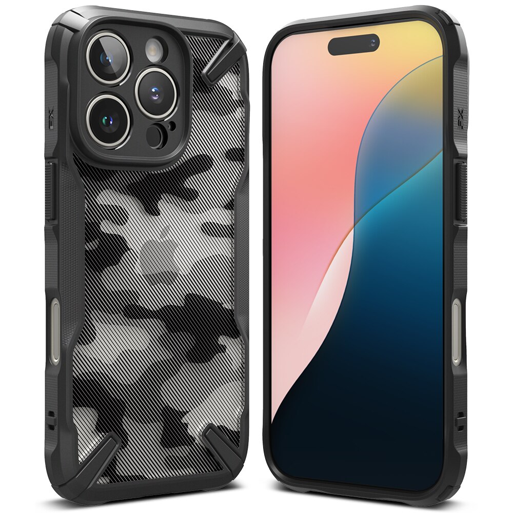 iPhone 16 Pro Max Fusion X Case Camo Black