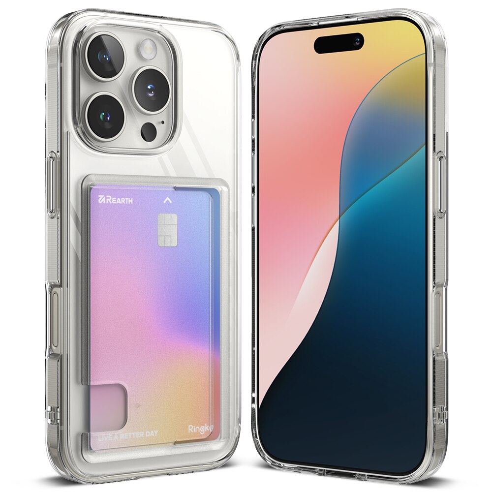 iPhone 16 Pro Max Fusion Card Case Transparent