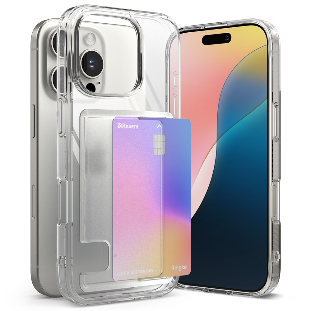 iPhone 16 Pro Max Fusion Card Case Transparent