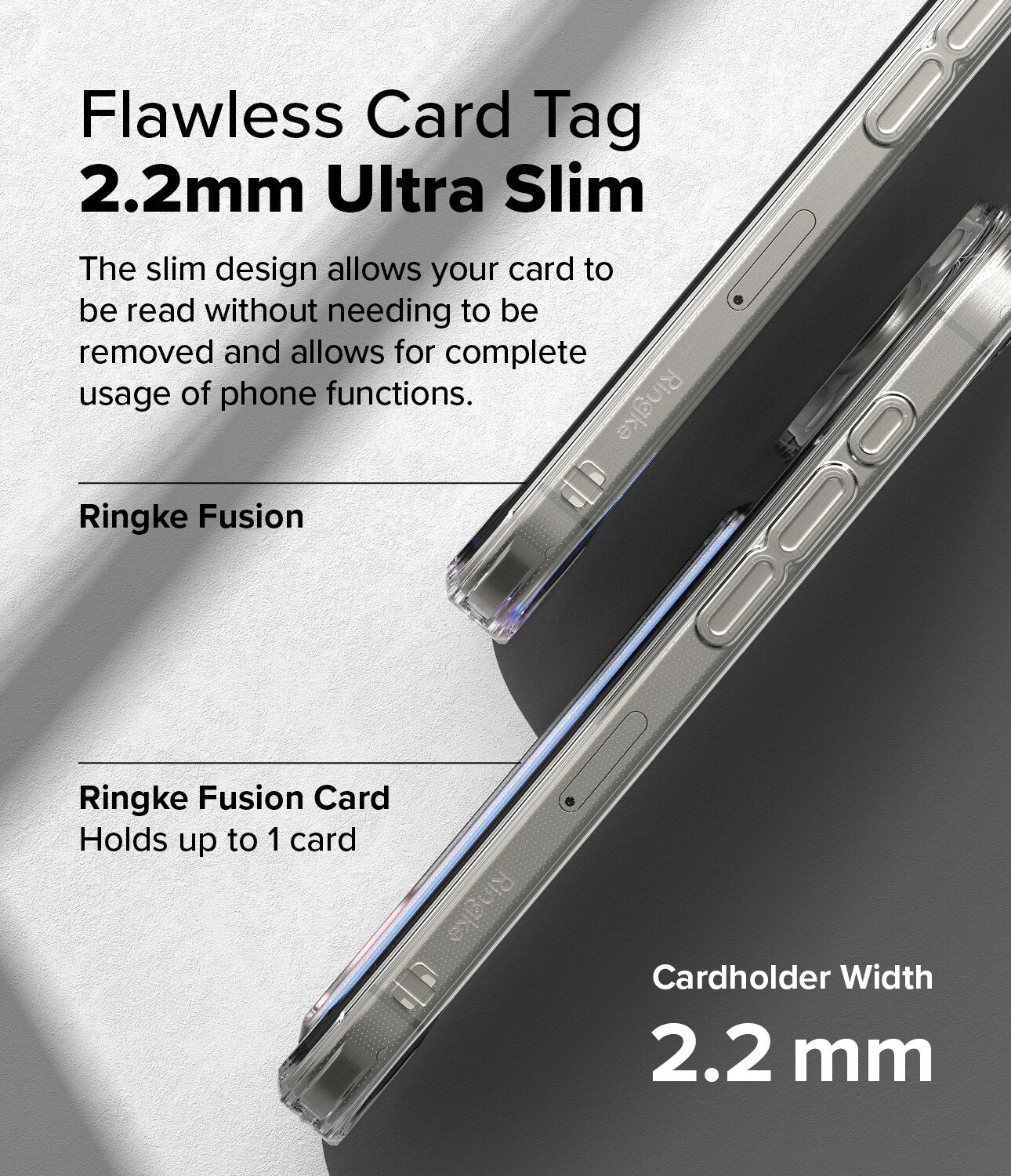 iPhone 16 Plus Fusion Card Case Transparent