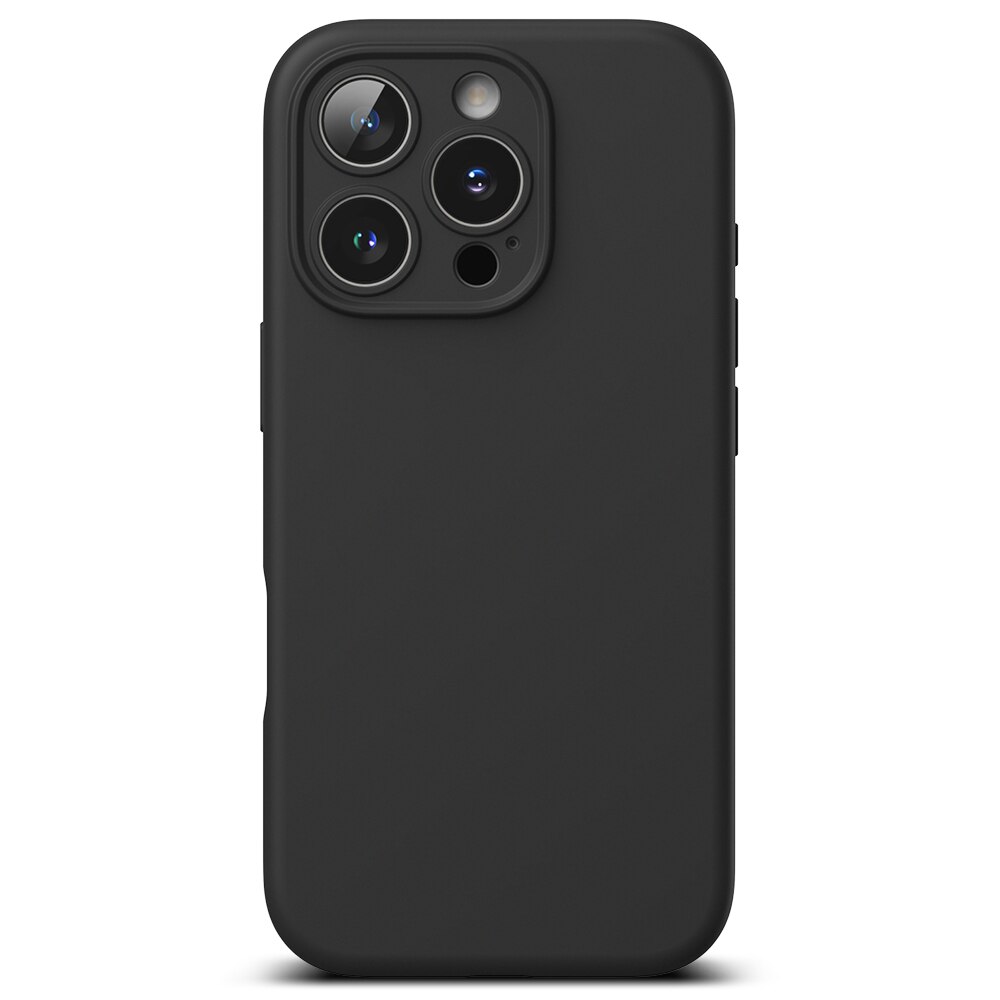 iPhone 16 Pro Max Silicone Magnetic Case Black