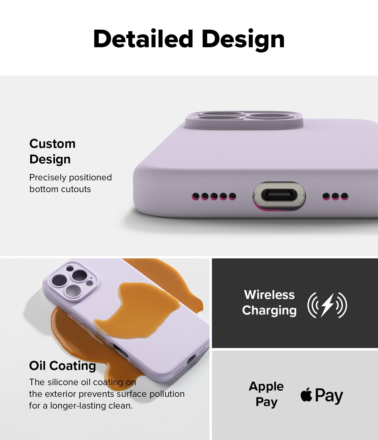 iPhone 16 Pro Silicone Magnetic Case Light Purple