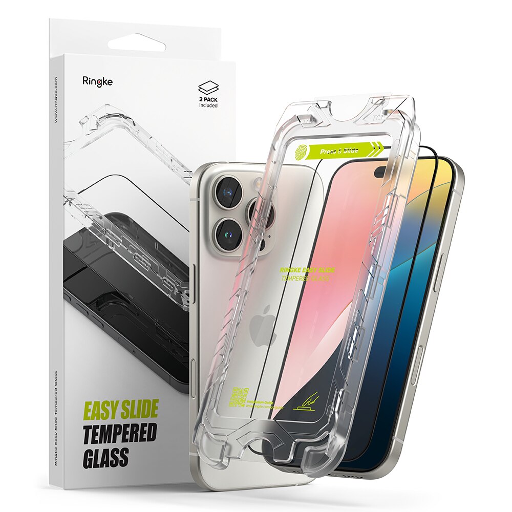 iPhone 16 Pro Easy Slide Glass (2-pack)