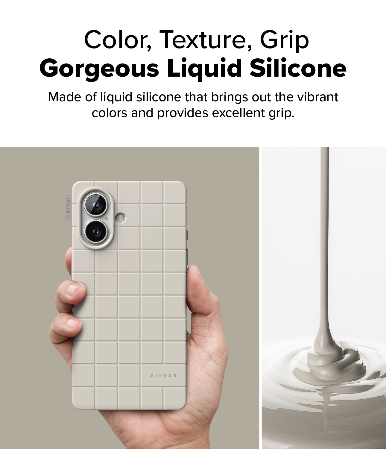 iPhone 16 Bitmap Silicone Magnetic Case Stone