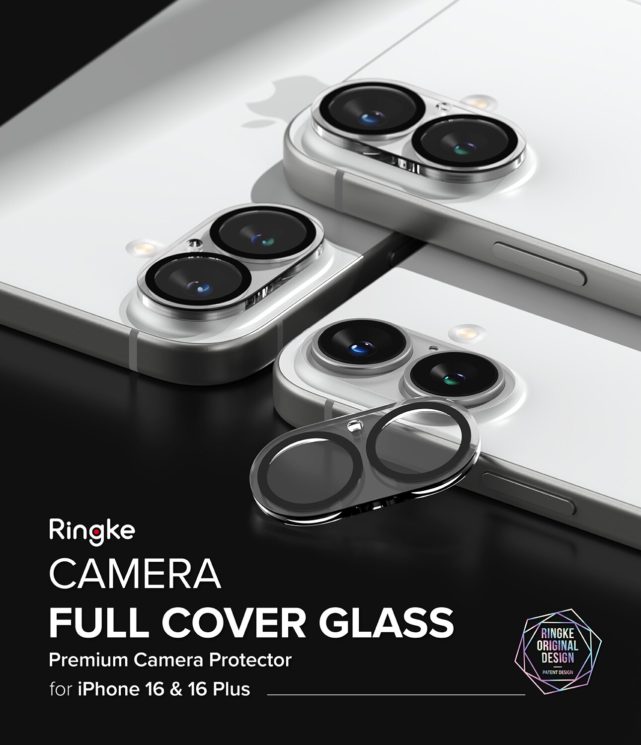 iPhone 16 Camera Protector Glass (2-pack) Transparent