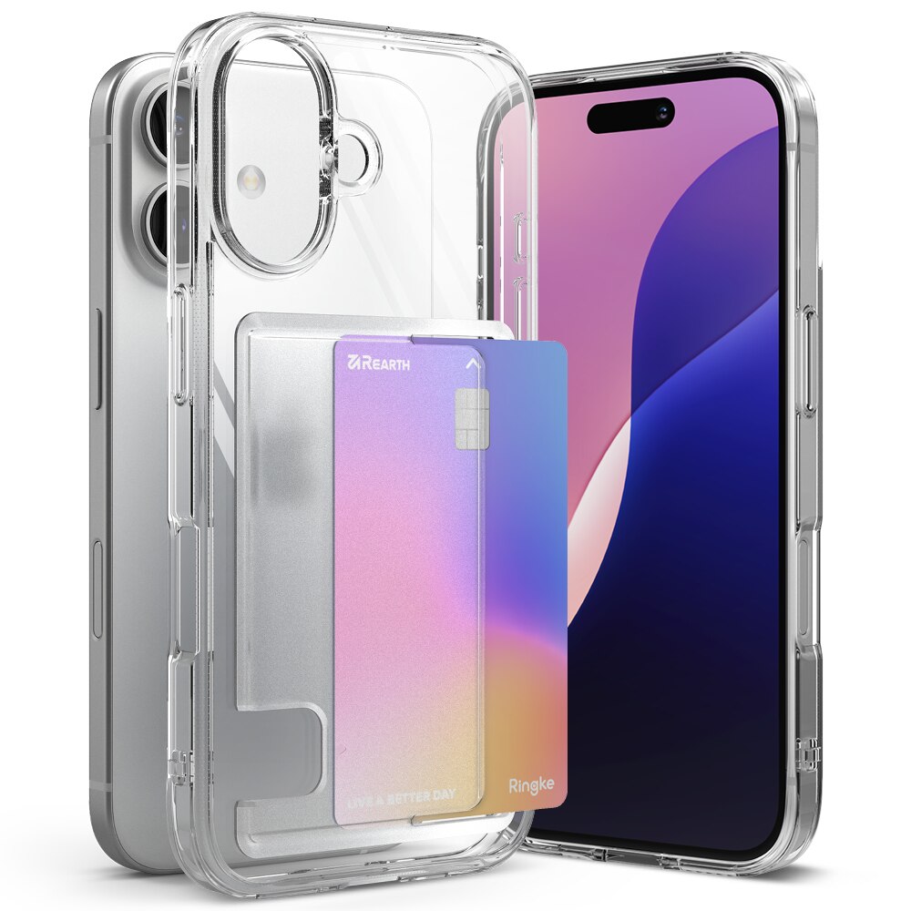 iPhone 16 Plus Fusion Card Case Transparent